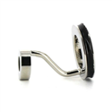 Double Black Enamel Ball Cufflinks II