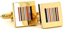Multicolor Gold Enamel Cufflinks