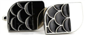 Enamelled Black Scale Cufflinks I