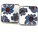 Floral Enamel Cufflinks V
