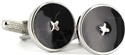 Black Enamel Cross Cufflinks