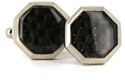 Black Enamel Octagonal Cufflinks