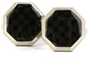 Black Enamel Octagonal Cufflinks I