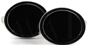 Black Enamel Oval Cufflinks I