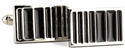Black Enamel Rectangular Cufflinks I