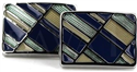 Tricolor Enamel Rectangular Cufflinks IV