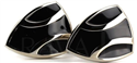 Black Enamel Triangle Cufflinks