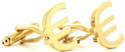 Gold Euro Cufflinks