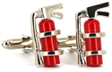 Fire Extinguisher Cufflinks