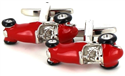 Retro Red Formula 1 Cufflinks