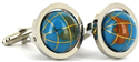 Blue Globe Cufflinks