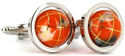 Orange Globe Cufflinks