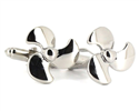 Silver Helix Cufflinks