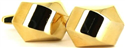 Gold Hexagonal Cufflinks