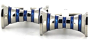 Blue Hyperbola Cufflinks I