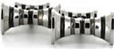 Bicolor Hyperbola Cufflinks