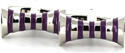 Lilac Hyperbolas Cufflinks