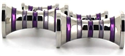 Purple Hyperbola Cufflinks