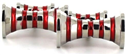 Red Hyperbola Cufflinks