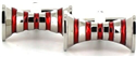 Red Hyperbolas Cufflinks I