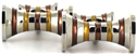 Tricolor Hyperbolas Cufflinks