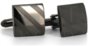 Black Laser Cufflinks