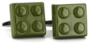 Green Lego Cufflinks