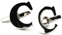 Cufflinks Letter C