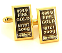 Gold Bullion Cufflinks