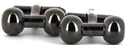 Black Dumbbell Cufflinks