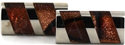 Brown and Silver Cufflinks
