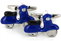 Blue Vespa Scooter Cufflinks