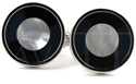 Circular Mother-of-Pearl Cufflinks