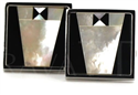 Mother-of-Pearl Tuxedo Cufflinks