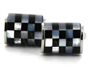 Black Mother-of-Pearl and Ivory Cufflinks I