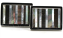 Striped Mother-of-Pearl Cufflinks
