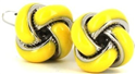 Yellow Knot Cufflinks