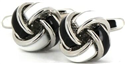 Black and White Knot Cufflinks