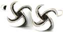 White Knot Cufflinks