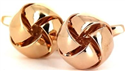 Smooth Copper Knot Cufflinks