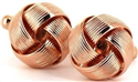 Copper Striped Knot Cufflinks II