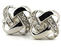Cufflinks with Stone-Embellished Knots II