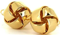 Smooth Gold Knot Cufflinks
