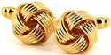 Striped Gold Knot Cufflinks