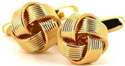 Striped Gold Knot Cufflinks III