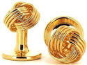 Golden Knot Cufflinks VII