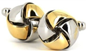 Gold and Silver Knot Cufflinks