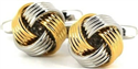 Golden and Silver Knot Cufflinks IV