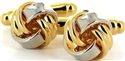 Gold and Silver Knot Cufflinks V