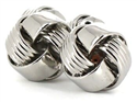 Smooth-Striped Knot Cufflinks